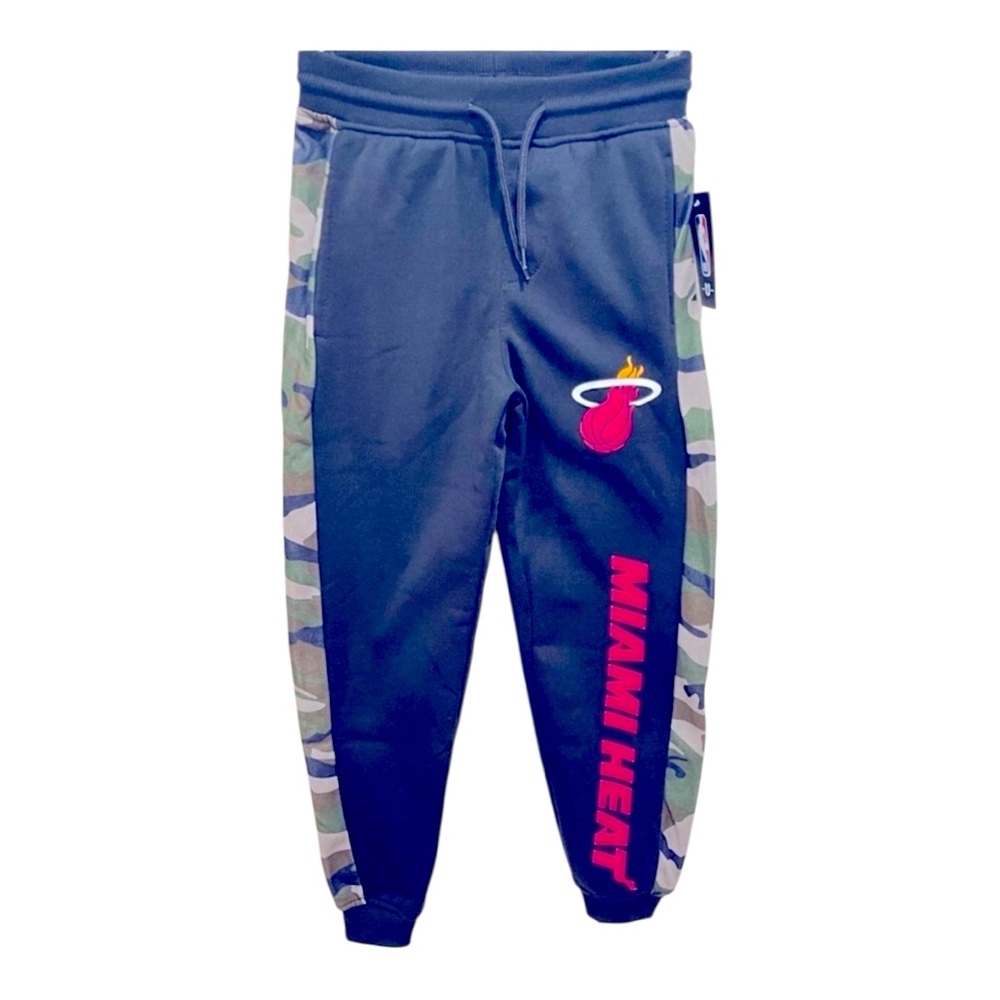 0350 NEW Boys Official NBA Miami Heat Camo Sweatpants Joggers